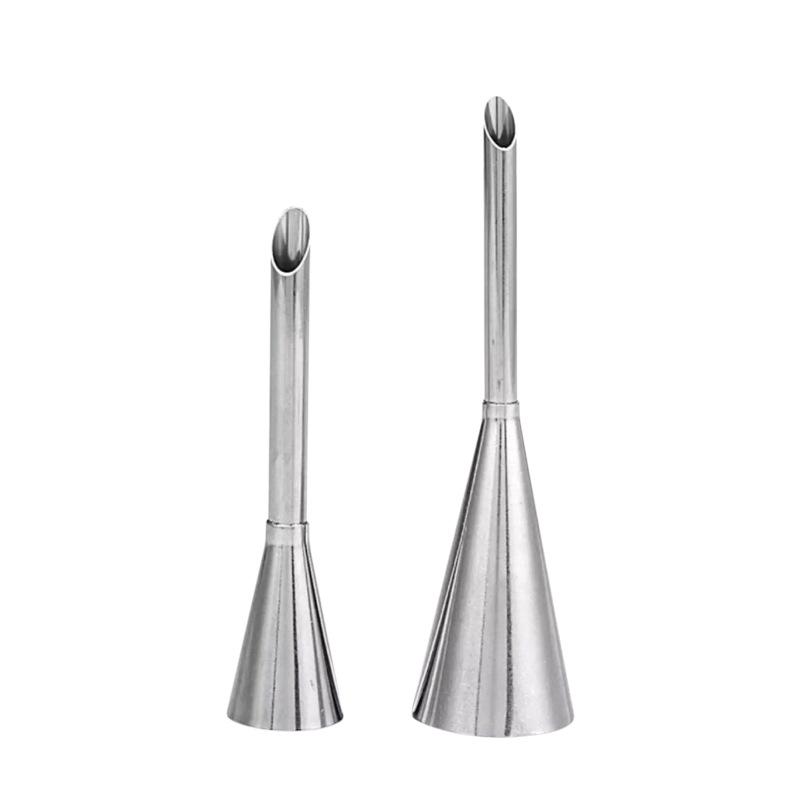 Spetsiga gräddbakelseblommor Grädde Bakgrädde Injektionsspritsmunstycke