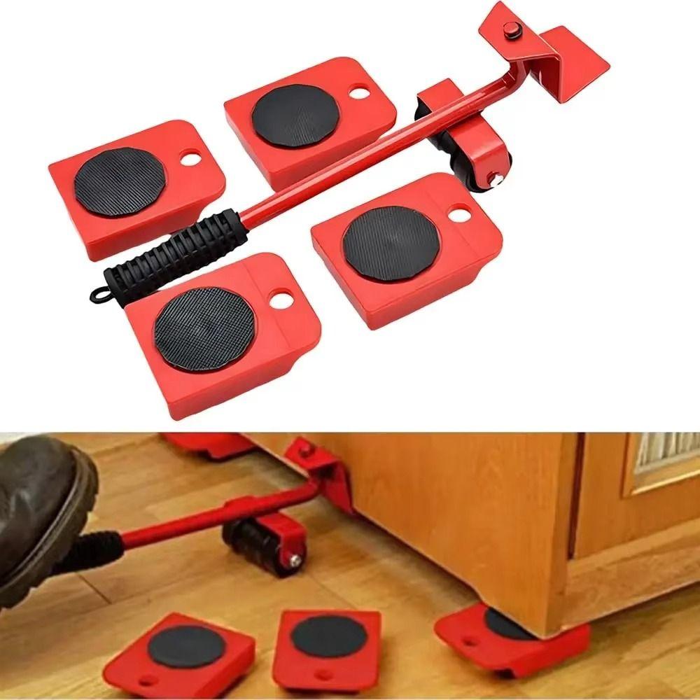 5Pcs Universal Wheel Furniture Mover Set 360 Degree Rotatable Transport Roller Set  Home