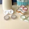 Double Layer Contact Lenses Storage Box With Secure Seal Lightweight ABS Storage Box For Outdoor Travel
