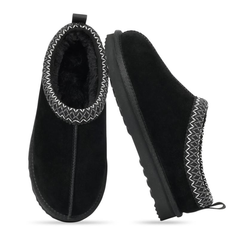 Fashion Crestar Winter Fuzzy Houes Slippers For Women Indoor Keep Warm Non-slip Suede Cotton Shoes Lady Comfortable Furry Flat Slippers