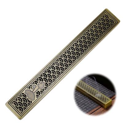 PAVIKE Incense Holder, Horizontal, with Lid, Spill-Proof, Retro Elegant Design, Small Incense Burner, Durable, Home Decor, Buddhist Altar Supplies,