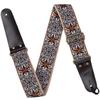Creative Embroidery Non-slip Guitar Strap with Picks for Electric & Acoustic Guitars