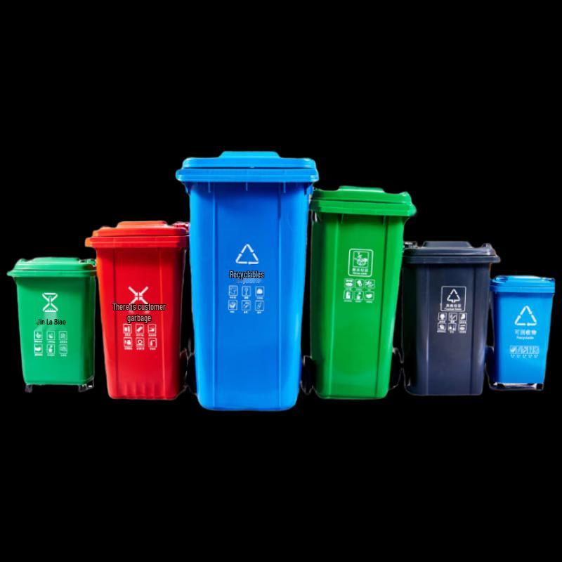 Langxi Outdoor Gewerblicher Mülleimer mit Klappdeckel