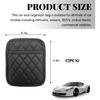 2 PCS Car Side Pocket Organizer, Leather Adhesive Auto Side Seat Back Storage Pocket, Waterproof Phone Document Sunglasses Holder Vehicle Gap Filler