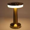 Cordless Table Lamp, Retro Style Touch Control 3 Color Adjustment Metal Paint Appearance LED Table Lamp Electroplating Wire Drawing Process Anti