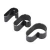 3PCS Hollow Punch Cutter Cane Shaped Cutting Dies Alloy Steel Punching Die Set for Leather Crafts 72