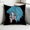 Sally Face Sal Fisher Gothic Horror Square DoubleSided Printed Pillow Case Bedroom Bedside Pillow Sofa Cushion Cover Gift