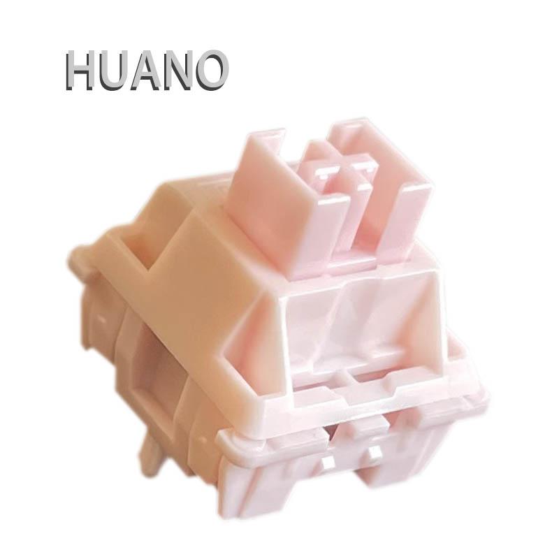 

HUANO Sakura Switch Linear 35gf 5pins Custom Mechanical Keyboard Accessories Factory Lubrication PRO5 Spring Imported From Japan 10 PCS