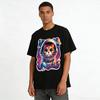 Cute Space Astronaut Orange Cat Print Casual T-Shirt Pure cotton T-shirt
