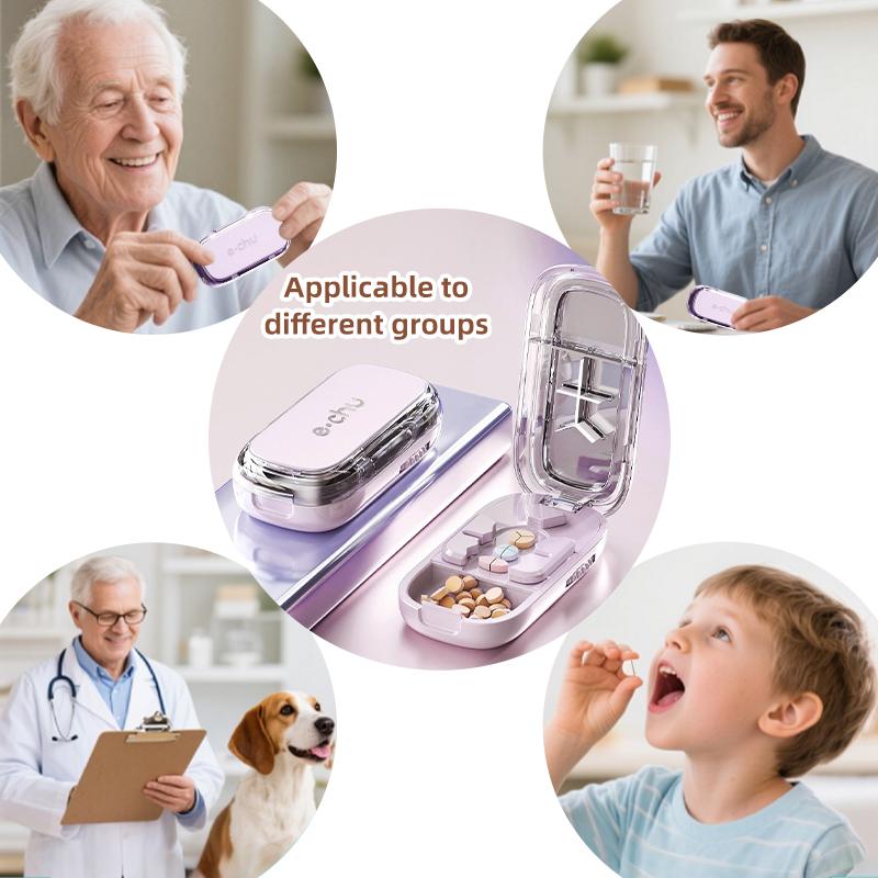 3In1 Medicine Cutter Precise Cutting Into Half / Third / Quarter Drug Divider Organizer Portable Tablet Splitting Pills Splitter