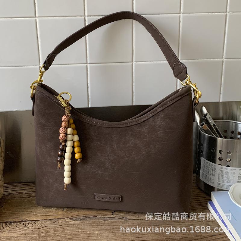 Retro handbag bag women's autumn and winter 2025 new niche design messenger bag casual one shoulder underarm dumpling bag