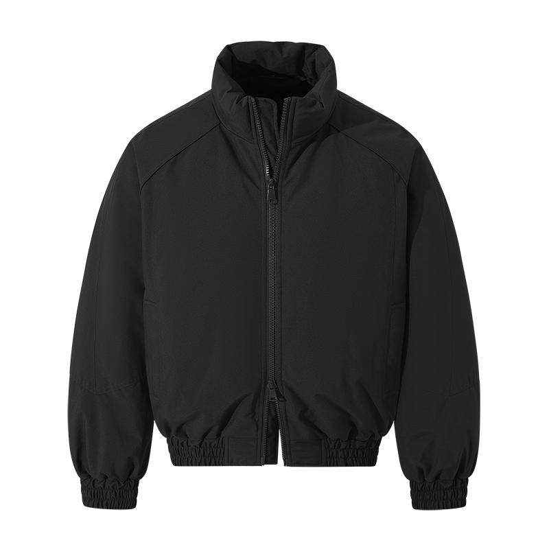 Jackets Men's Winter Outdoor Loose Versatile Cotton Clothes Men's Solid Color Stand Collar Tops