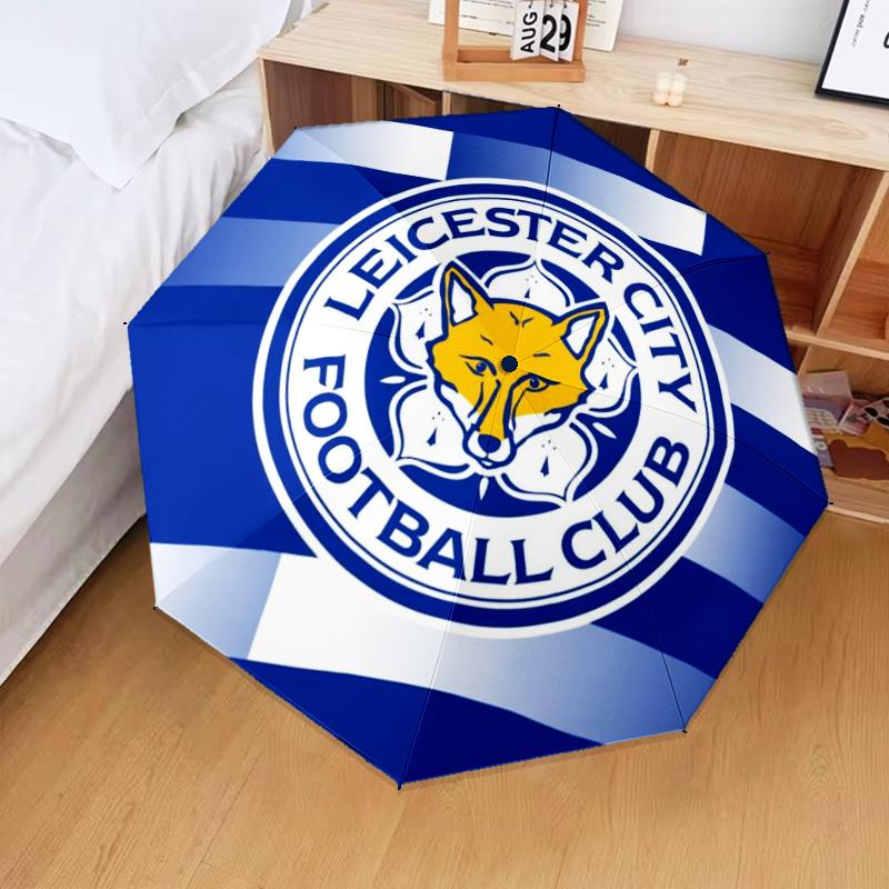 1PC City Football Club Printed Umbrella Folding umbrella, automatic umbrella 8-Frame for Travel, camping Fan gifts Christmas Gifts