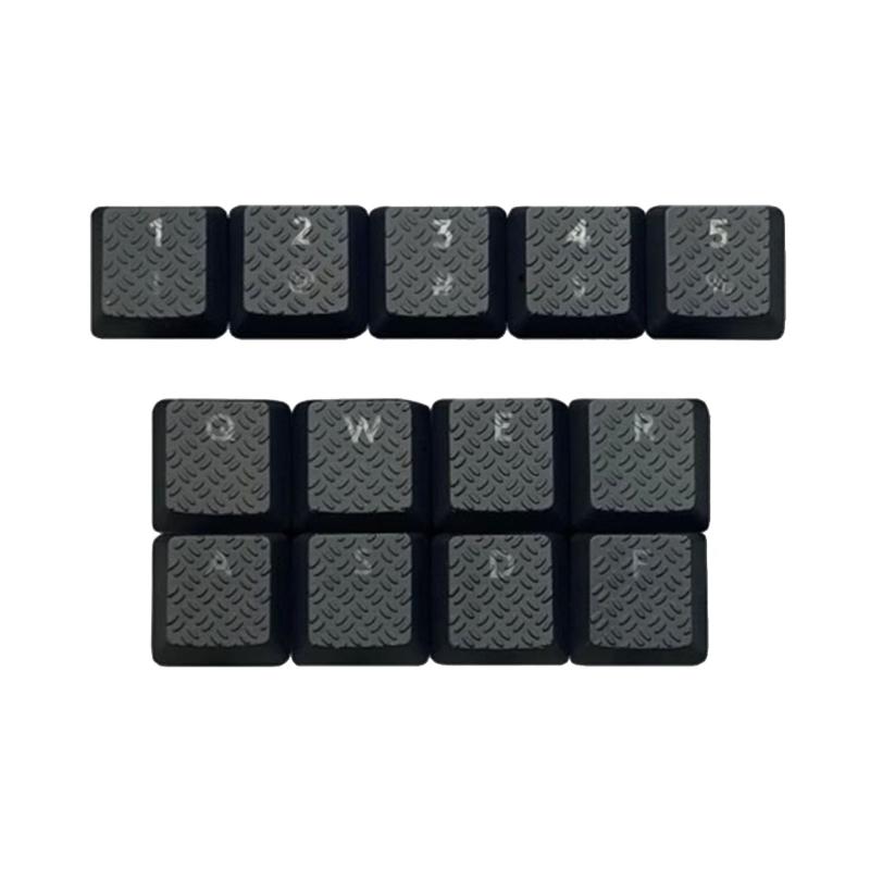 DIY Customs Keyboard Keys 13Pcs Keycap Carbon Fiber Texture Nonslip Cover for G915/G813/G815/G913 TKL