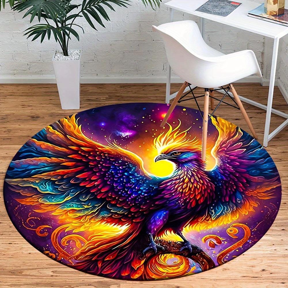 

1pc Retro 1823643165 Pattern Round Floor Mat, Non-slip for Living Room Bedroom Chair Carpets Home Decor Gifts, Home Decor Room Decor Outdoor 80cm by 80cm