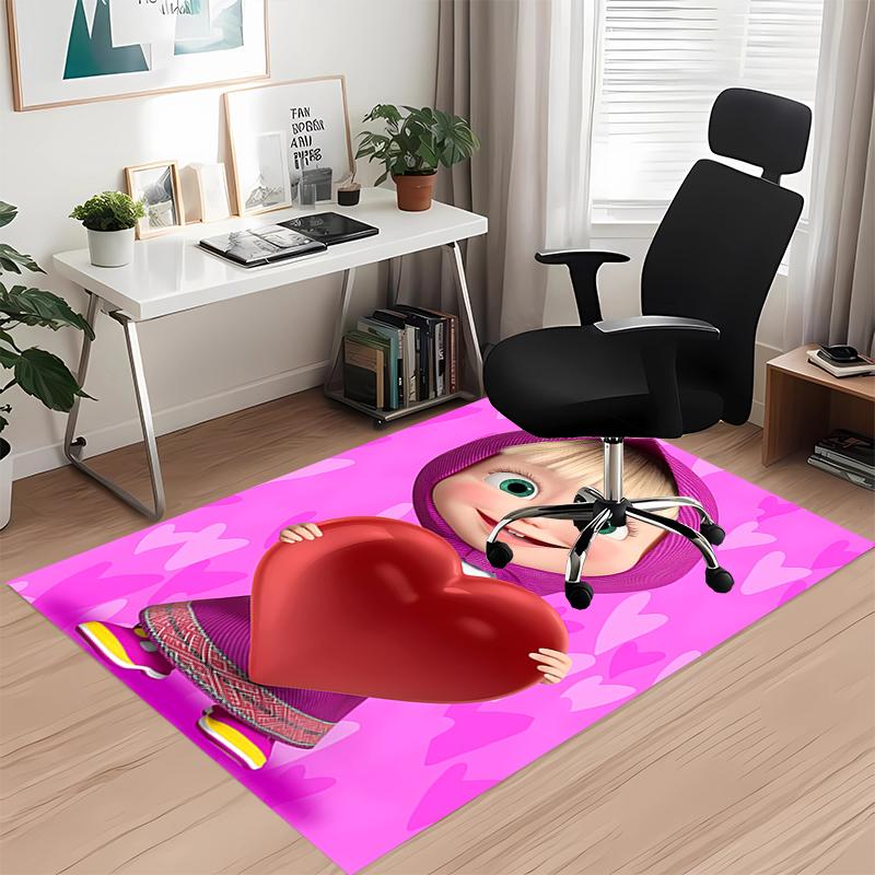 Masha Printed Carpet, for Office Chair Living Room Bedroom Kitchen Room Decor Gifts.