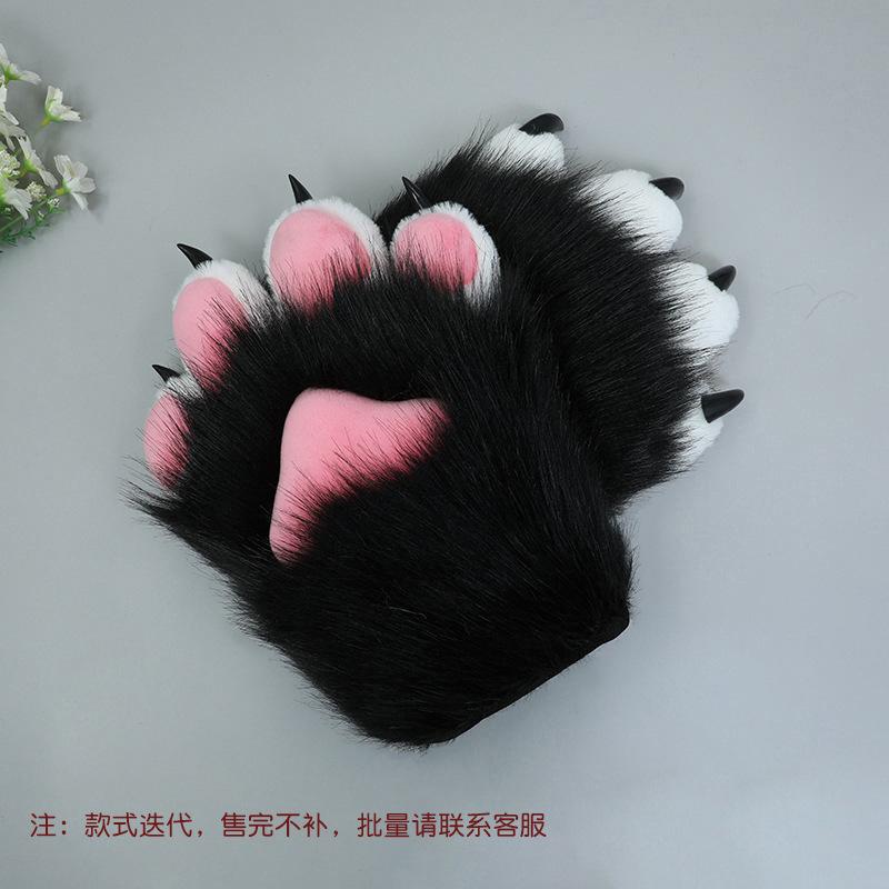 A piece of hair handmade role-playing clothing accessories fursuit animal clothing accessories plush nails animal claws gloves