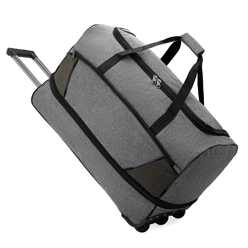 

Сумка-тележка SCIONE Plus Oxford, расширенная дорожная сумка, багаж большой вместимости, ручная кладь для хранения при авиаперевозках S серый