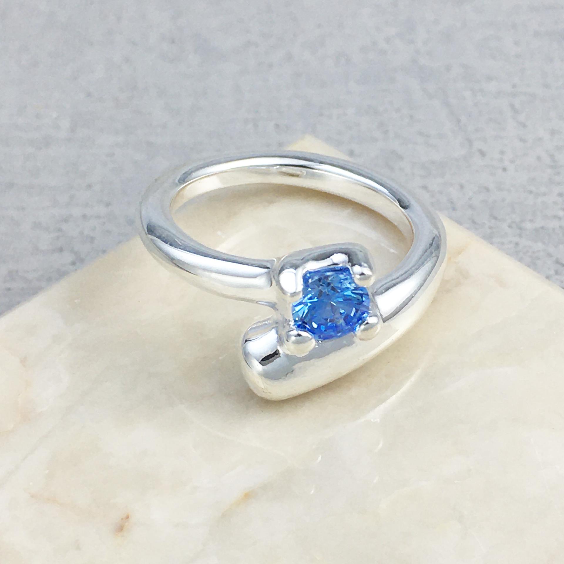 UNOde50 Multicolor Crystal Cross Ring - Unique High-end Design for Couples