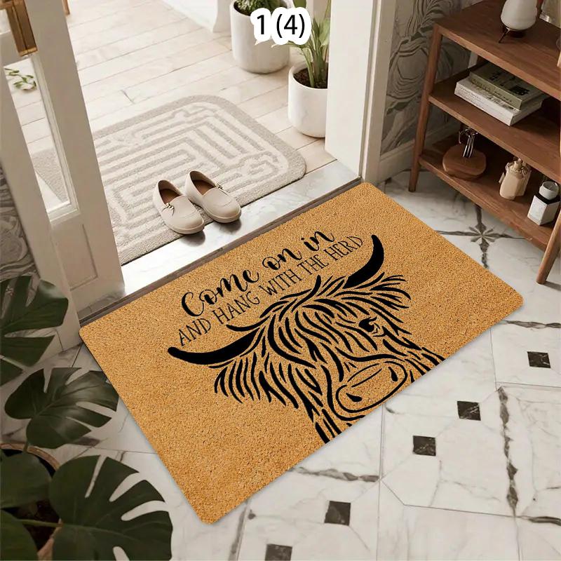 

Cat Pattern Carpet Mat Rug Home Decoration Funny Text Floor Mat Entrance Doorway Indoor Decorative Welcome Mat Door Mat 40cm x 60cm