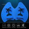 Porous Drainage Swim Fins 1 Pair Swimming Hand Paddle with Silicone Strap Holes Professional Kids Resistance Reducing Fin Adults Beginner Freestyle
