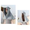 Women Sun Protection Fishing Hat Wide Brim UV Protection Sun Protection Hat for Summer Hiking Gardening Neck Protection Gray
