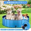 saiveina Pet Pool for Kids and Dogs, No Inflation Required, Foldable, Large, Suitable for Large, Medium, and Small Dogs, Bath Toy, Water Play, PVC