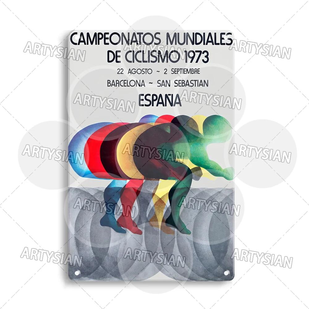 Tour de France Metal Sign Cycle Bicycle Racing Plaque Course de la Paix Championnat du monde Tour of Peace Vel’ d’Hiv Alcyon