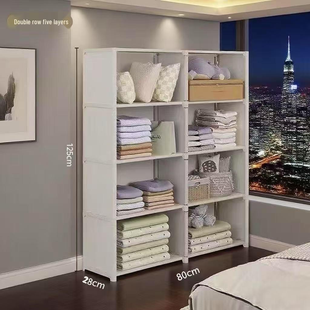Simple Multi-layer Floor-standing Bookshelf: Narrow Corner Storage Rack for Living Room