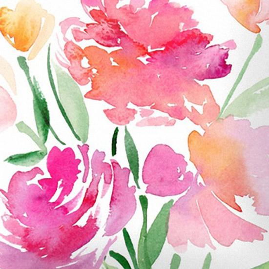 Pillow Cover Fancy Shrink-resistant Portable Pillow Cover Vibrant Color Floral Cushion Case Pillow Cover Household Supplies