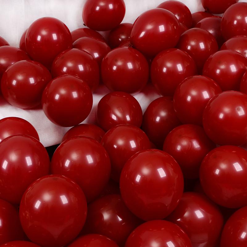 10-inch Red Latex Balloons for National Day, Mid-Autumn Festival, Weddings, Birthdays, and Party Decorations
