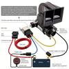 Electrical Loud Air Horn with Easy DIY Setup in Minutes, Waterproof ABS and Alloy Material for 500 Meter Warning Signals