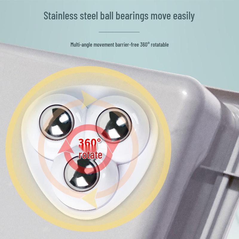 Verstellbare Klebe-Rolle ohne Bohren: Drei-Kugel-Universallager, belastbare, verschleißfeste Umlenkrolle für den Haushaltsgebrauch.