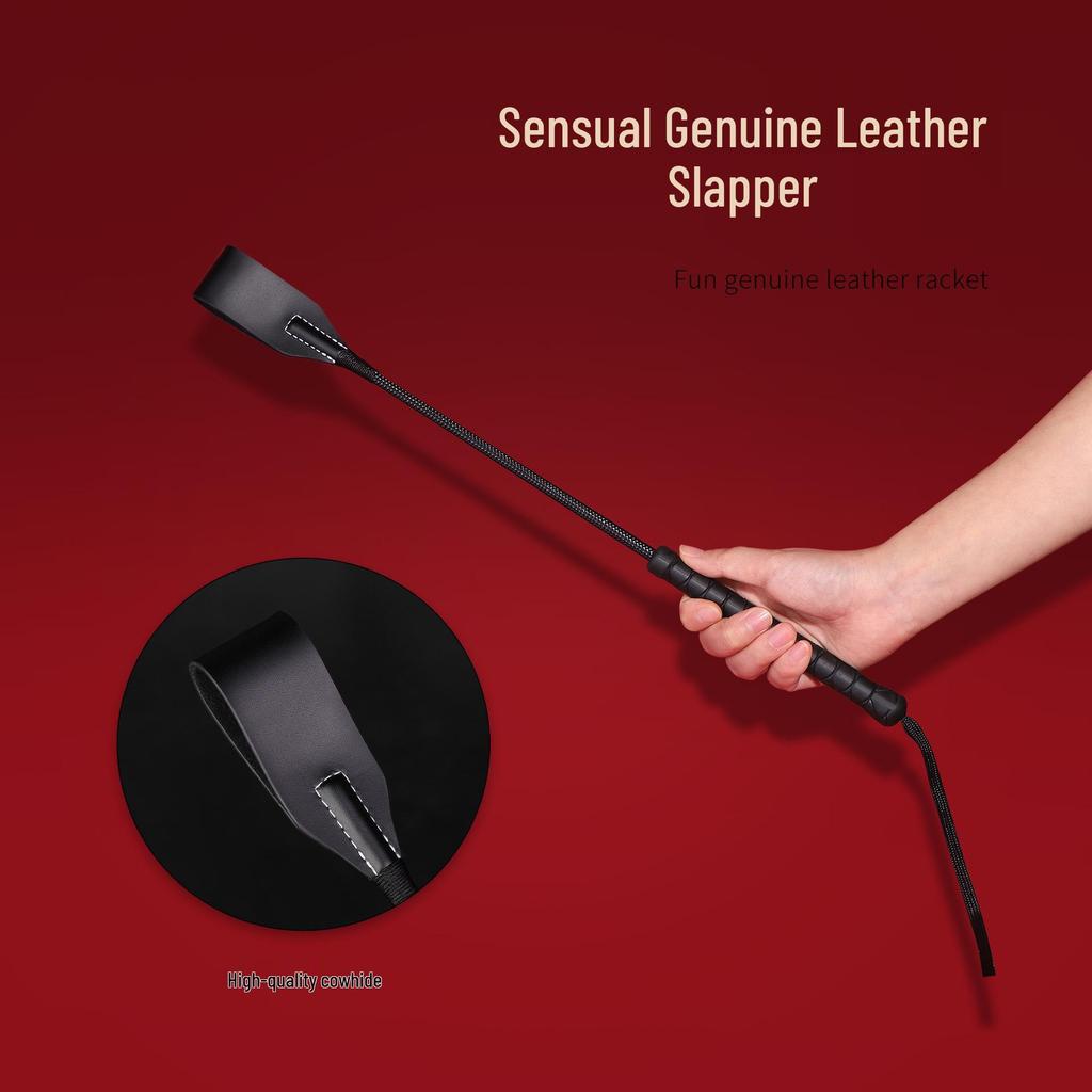 Premium Leather Fun Paddle for Couples - Spanking & Training Aid for Adults