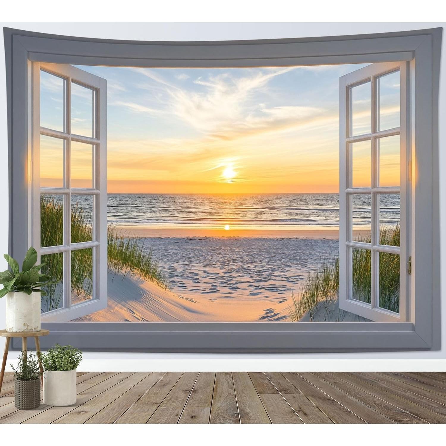 Tapestry Hvest Ocean Beach 75x100