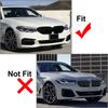 Car Front Bumper Splitter Lip Canard Decoration Trim For BMW 5 Series G30 G31 G38 520i 525i 530i 540i M Sport 2017-