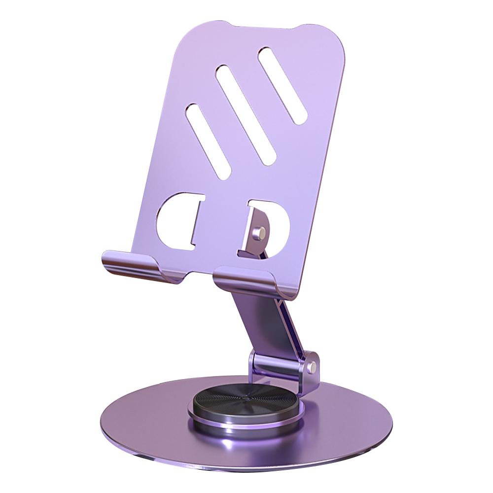 

Вращающаяся на 360° подставка, подходящая для телефона, планшета, гибкая складная ленивая подставка, многофункциональная, из алюминиевого сплава, портативная фиолетовый