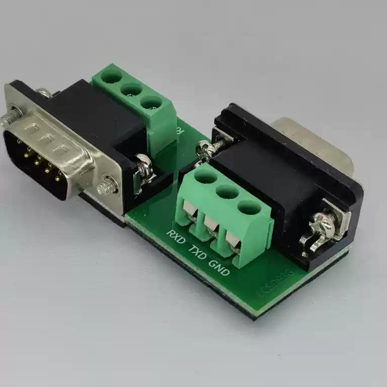 1Pcs 485 Terminal Terminal 232 Adapter 422 Female 5/6 DB9 Terminal with Fixed Column Connection Solder-free