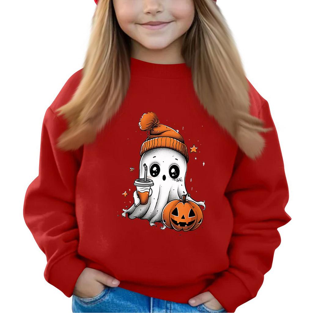 Halloween Dag Jenter Rund Hals Gensere For Barn Trykte Baby Topper