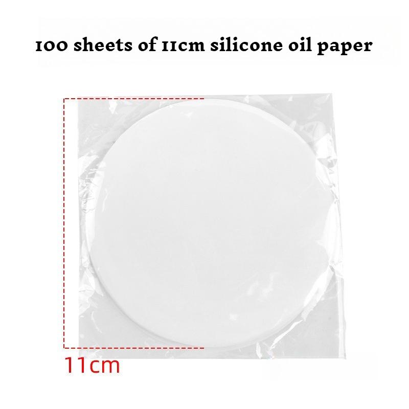 Manual Aluminum Alloy Hamburger Meat Compactor, Meat Patty Mold Silicone paper белый