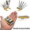 11 In 1 Bicycle Repair Tool Kit Mountain Bike Wrench Screwdriver Chain Hex Spoke Multifunction Bicycle Repair Set Cycling Tool