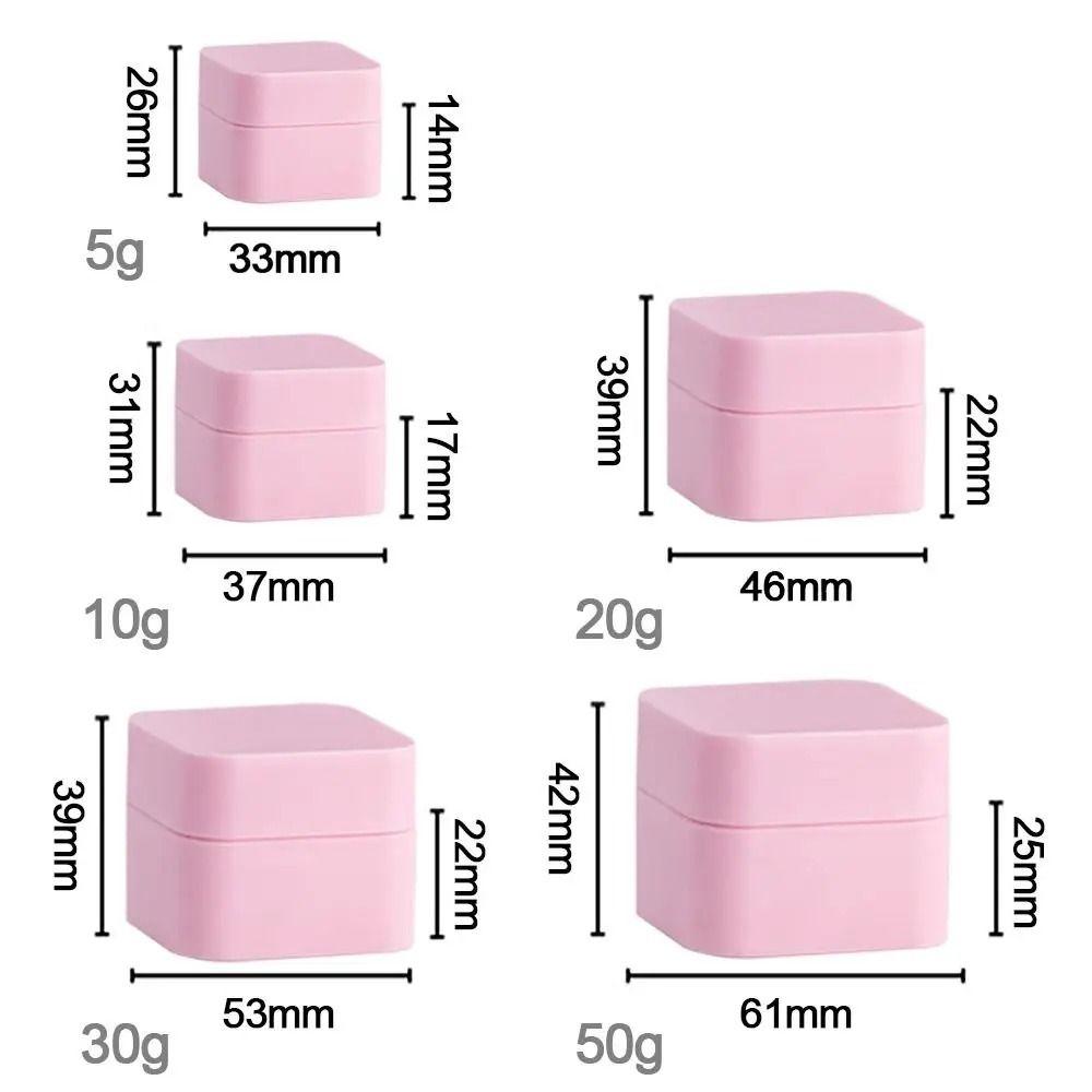 Portable Cosmetic Plastic Box Refillable Vials Bottle Cosmetic Container Face Cream Jar  Household
