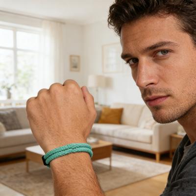 Men Rope Bracelet Adjustable Braided Rope Bracelet Casual Solid Color String Bracelet Friendship Wristband Gift for Boyfriend Brother
