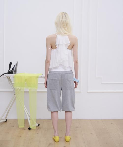 Soleubelum Split Waist Capri Pants