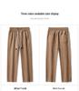 Pure Cotton Men's Casual Straight-Leg Pants - Spring/Autumn Trendy, Loose, Versatile Workwear
