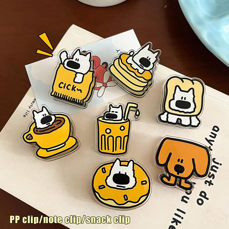 Cute Kitten Animal Cartoon Decorative Gift Sealing Clip Memo Clip Pp Clip For Students Cute Little Items