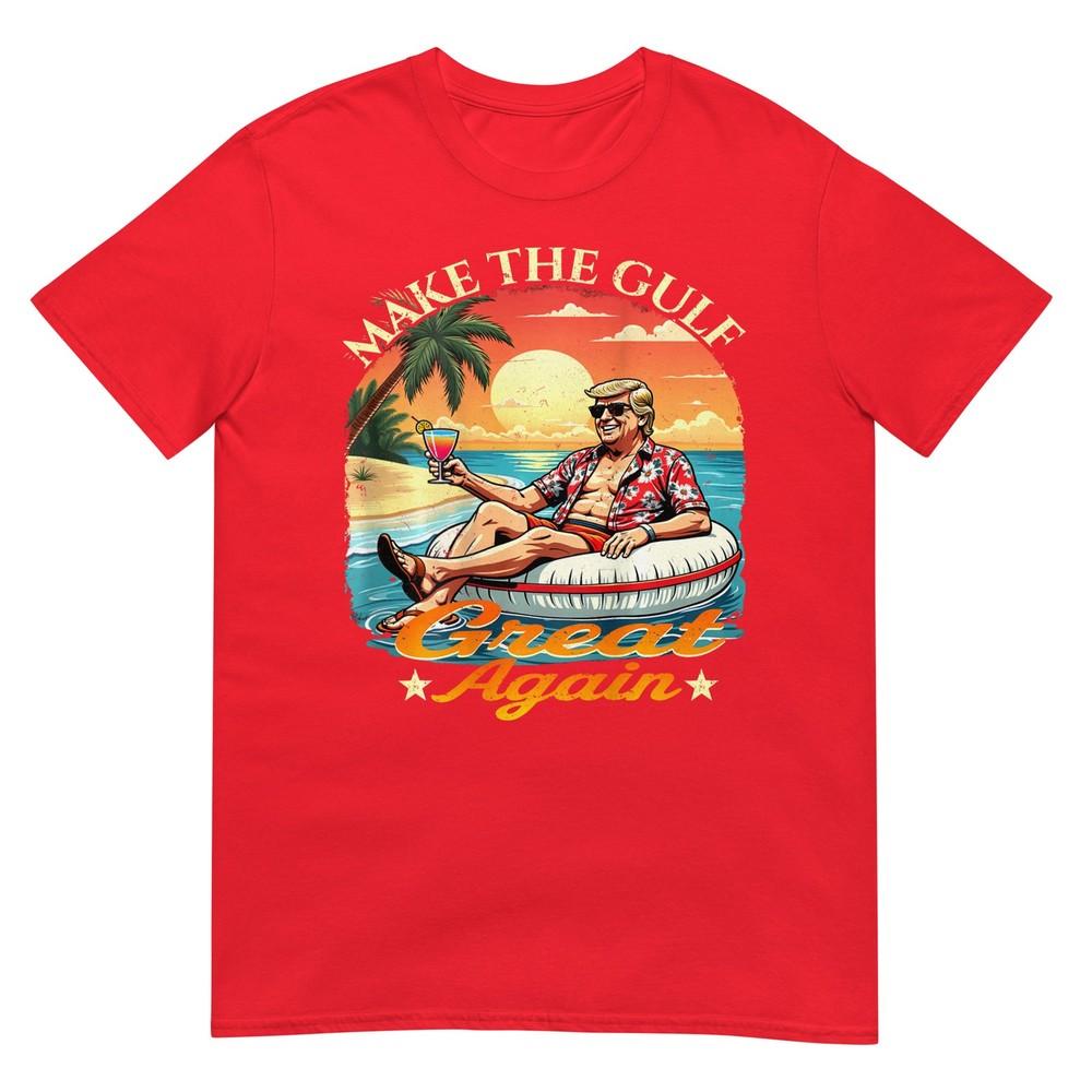 Funny Trump Shirt (2 Side) Make The Gulf Great Gulf 2025 Tshirt S