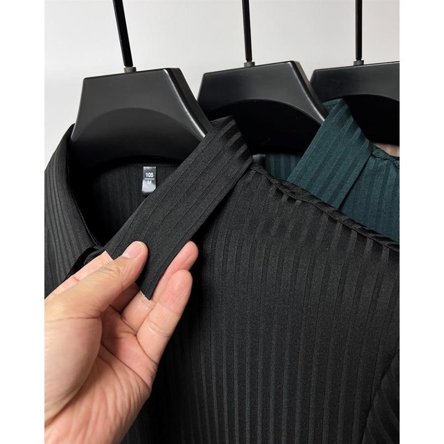 Summer Polo Shirt Collar Striped Men's Sports Polo Shirt Top