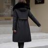 Women's Cotton Jacket, Extended Knee-length , Detachable , Winter Large Size Down Jacket