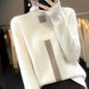 Lafarvie Mink Cashmere Turtleneck Sweater Women Autumn Winter Coloth Soft Warm Jumper Pull Femme Hiver Jumper Pullove Outwear